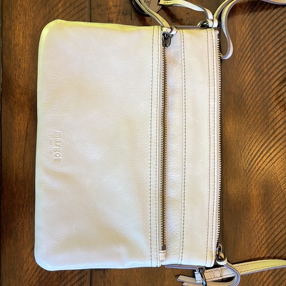 NWOT Margot Nude Pink Leather Crossbody Bag - Picture 2 of 10